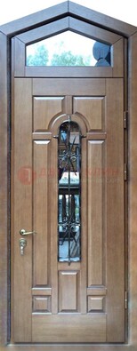Железная дверь Винорит с фрамугой для частного дома ДФГ-34 в Луховицах