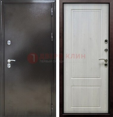 Коричневая железная дверь с МДФ ДМ-170 в Луховицах
