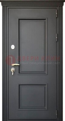 Чёрная дверь с МДФ ДМ-520 в Луховицах