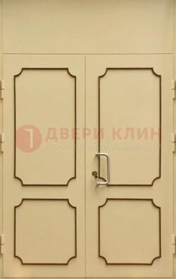 Светлая двухстворчатая дверь для загородного дома с МДФ ДМ-534 в Луховицах