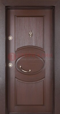 Железная дверь с массивом дуба в стиле классика ДМД-55 в Луховицах