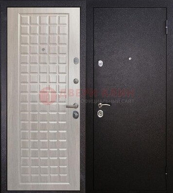 Черная входная дверь с порошковым покрытием ДП-206 в Луховицах