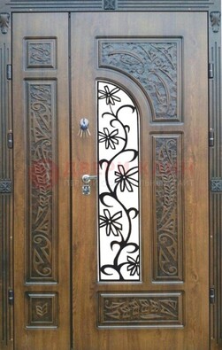 Морозостойкая металлическая парадная дверь ДПР-12 в Луховицах