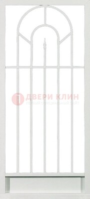 Стальная решетчатая дверь в белом цвете с пикой ДР-11 в Луховицах