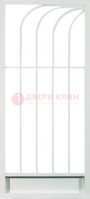 Белая металлическая решетчатая дверь ДР-17 в Луховицах