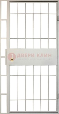 Железная решетчатая дверь в белом цвете ДР-19 в Луховицах