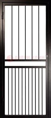 Коричневая одностворчатая железная решетчатая дверь ДР-24 в Луховицах