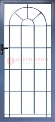 Синяя металлическая решетчатая дверь ДР-28 в Луховицах