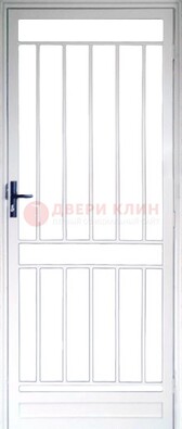 Железная решетчатая дверь белая ДР-32 в Луховицах