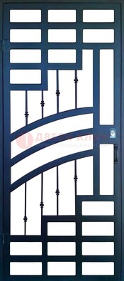 Современная металлическая решетчатая дверь ДР-38 в Луховицах