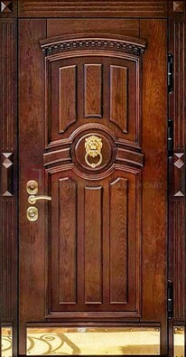 Входная дверь с виноритом в коричневом цвете ДВТ-236 в Луховицах