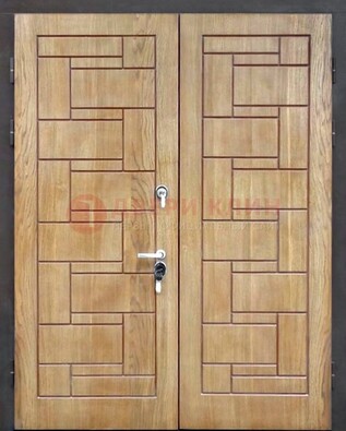 Светло-коричневая стальная дверь с виноритом ДВТ-245 в Луховицах