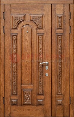 Полуторная железная дверь винорит для дома ДВТ-252 в Луховицах