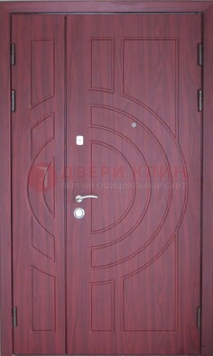 Красная железная дверь с виноритом ДВТ-3 в Луховицах